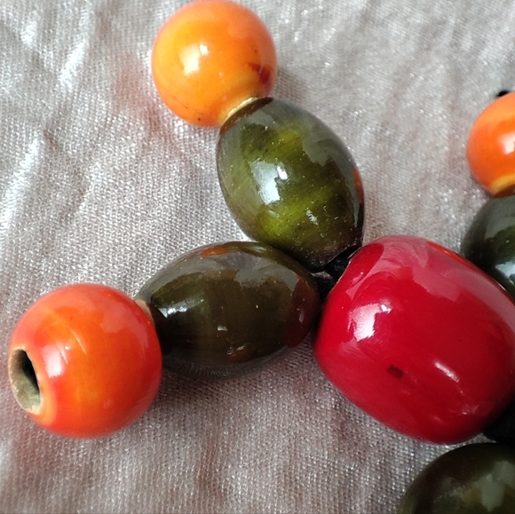 Vintage Wooden Lacquer Varnish Upcycled Crib Toy Keychain - Picture 7 of 11